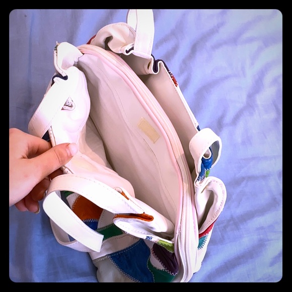 VINTAGE COLORFUL SHOULDER BAG PURSE HANDBAG PURSE, Very Vintage - Picture 4 of 16